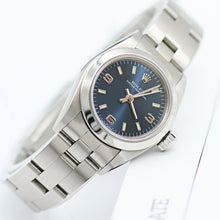 Charger l'image dans la galerie, Rolex Oyster Perpetual ref. 67180 - Blue 3-6-9 Dial - Oyster Bracelet - Full Set