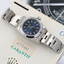 Charger l'image dans la galerie, Rolex Oyster Perpetual ref. 67180 - Blue 3-6-9 Dial - Oyster Bracelet - Full Set