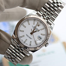 Cargar imagen en el visor de la galería, Rolex Datejust ref. 126334 White Dial Jubilee bracelet - Full Set