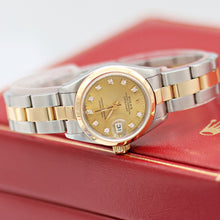 Load image into Gallery viewer, Rolex Datejust Lady ref. 69163 - Oyster Bracelet - Champagne Diamonds Dial - Full Set