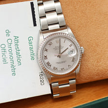 Carica l'immagine nel visualizzatore di Gallery, Rolex Datejust ref. 16220 Grey Roman Dial Oyster Bracelet - Full Set
