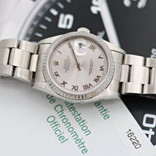 Carica l'immagine nel visualizzatore di Gallery, Rolex Datejust ref. 16220 Grey Roman Dial Oyster Bracelet - Full Set
