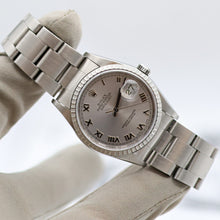Carica l'immagine nel visualizzatore di Gallery, Rolex Datejust ref. 16220 Grey Roman Dial Oyster Bracelet - Full Set