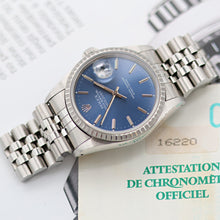 Carica l'immagine nel visualizzatore di Gallery, Rolex ref. 16220 Blue Dial Jubilee Bracelet - Full Set