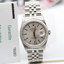 Load image into Gallery viewer, Rolex Datejust 36 ref. 16220 Silver Dial (Circle hours dial) - Jubilee - Full Set