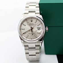 Załaduj obraz do przeglądarki galerii, Rolex Datejust 36 126200 Silver Dial Oyster bracelet