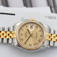 Load image into Gallery viewer, Rolex Datejust ref. 116203 Champagne Roman Dial Jubilee - Full Set