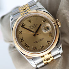 Load image into Gallery viewer, Rolex Datejust ref. 116203 Champagne Roman Dial Jubilee - Full Set