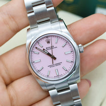 Załaduj obraz do przeglądarki galerii, Rolex Oyster Perpetual ref. 124200 - 34mm Pink Dial - Full set