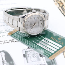 Load image into Gallery viewer, Rolex Datejust ref. 116234 Silver Roman Dial - Oyster Bracelet - Full Set