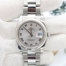 Load image into Gallery viewer, Rolex Datejust ref. 116234 Silver Roman Dial - Oyster Bracelet - Full Set