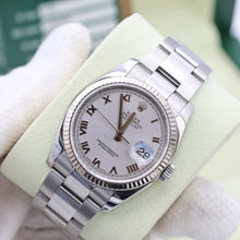 Load image into Gallery viewer, Rolex Datejust ref. 116234 Silver Roman Dial - Oyster Bracelet - Full Set