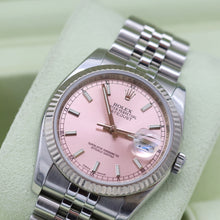 Bild in Galerie-Viewer laden, Rolex Datejust ref. 116234 Pink Dial - Jubilee