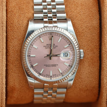 Bild in Galerie-Viewer laden, Rolex Datejust ref. 116234 Pink Dial - Jubilee