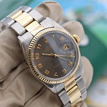 Load image into Gallery viewer, Rolex Datejust ref. 16013 -Steel/Gold - Millennary Brown Dial