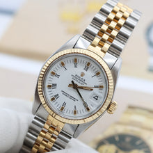 Cargar imagen en el visor de la galería, Rolex Datejust 31 ref. 6827 White Roman Dial - Jubilee bracelet
