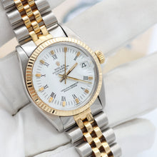 Cargar imagen en el visor de la galería, Rolex Datejust 31 ref. 6827 White Roman Dial - Jubilee bracelet