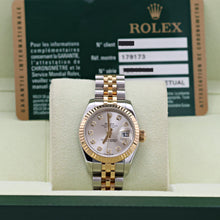 Załaduj obraz do przeglądarki galerii, Rolex Datejust ref. 179173 Silver Diamonds Dial Jubilee Bracelet - Full set