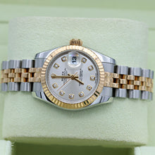 Załaduj obraz do przeglądarki galerii, Rolex Datejust ref. 179173 Silver Diamonds Dial Jubilee Bracelet - Full set