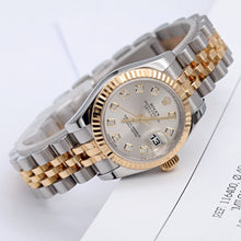Załaduj obraz do przeglądarki galerii, Rolex Datejust ref. 179173 Silver Diamonds Dial Jubilee Bracelet - Full set
