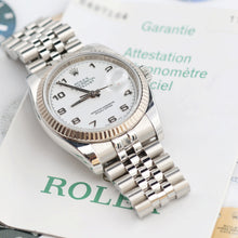 Load image into Gallery viewer, Rolex Datejust ref. 116234 White Arabic Dial - Jubilee - Full Set