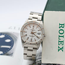Bild in Galerie-Viewer laden, Rolex Date ref. 15210 White Roman Dial Oyster Bracelet - Full Set