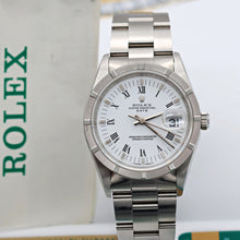 Bild in Galerie-Viewer laden, Rolex Date ref. 15210 White Roman Dial Oyster Bracelet - Full Set