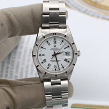 Bild in Galerie-Viewer laden, Rolex Date ref. 15210 White Roman Dial Oyster Bracelet - Full Set