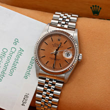 Bild in Galerie-Viewer laden, Rolex Datejust 36 ref. 16234 Salmon Circle Dial - Jubilee - Full Set