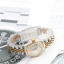 Załaduj obraz do przeglądarki galerii, Rolex Oyster Perpetual ref. 67193 Silver dial Jubilee bracelet