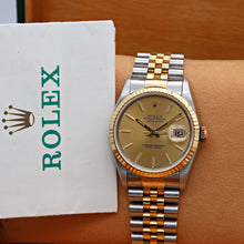 Load image into Gallery viewer, Rolex Datejust 36 ref. 16233 Champagne dial - Jubilee Bracelet - Full Set
