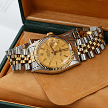 Load image into Gallery viewer, Rolex Datejust ref. 16013 Champagne Linen Dial - Jubilee Bracelet