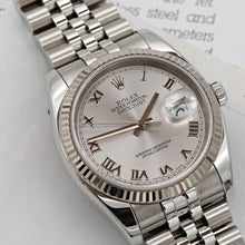 Carregar imagem no visualizador da galeria, Rolex Datejust ref. 116234 Silver Roman Dial - Jubilee Bracelet
