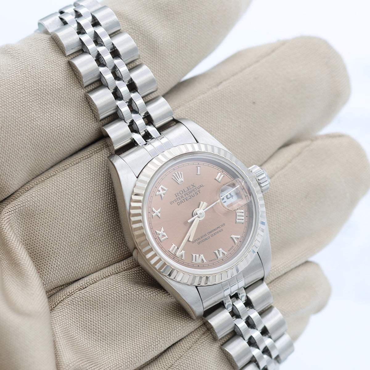 Rolex Lady-Datejust ref. 69174 - Salmon Roman Dial - Warranty
