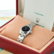 Charger l'image dans la galerie, Rolex Oyster Perpetual ref. 67180 - Black Matte Dial - Oyster Bracelet - Full Set