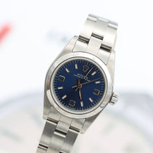 Cargar imagen en el visor de la galería, Rolex Oyster Perpetual ref. 67180 - Blue 3-6-9 Dial - Oyster Bracelet - Full Set