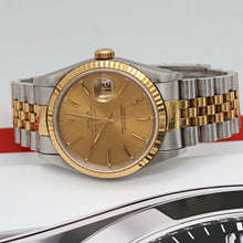 Carica l'immagine nel visualizzatore di Gallery, ON SALE: Rolex Datejust 36 ref. 16233 Champagne dial (V3) - Jubilee Bracelet - Full Set