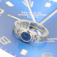 Cargar imagen en el visor de la galería, Rolex Oyster Perpetual ref. 67180 - Blue 3-6-9 Dial - Oyster Bracelet - Full Set