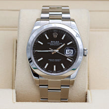 Load image into Gallery viewer, Rolex Datejust ref. 126300 Black Dial Oyster bracelet - Full Set