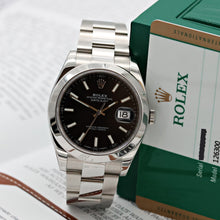 Load image into Gallery viewer, Rolex Datejust ref. 126300 Black Dial Oyster bracelet - Full Set