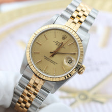 Załaduj obraz do przeglądarki galerii, Rolex Datejust 31 Mid-Size ref. 68273 - Champagne Dial - Full Set