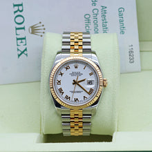 Indlæs billede til gallerivisning Rolex Datejust ref. 116233 White Roman Dial - Jubilee Bracelet - Full Set