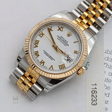 Indlæs billede til gallerivisning Rolex Datejust ref. 116233 White Roman Dial - Jubilee Bracelet - Full Set