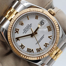Indlæs billede til gallerivisning Rolex Datejust ref. 116233 White Roman Dial - Jubilee Bracelet - Full Set