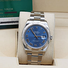 Charger l'image dans la galerie, Rolex Datejust ref. 126334 Blue Roman Dial Oyster bracelet - Full Set