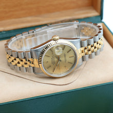 Bild in Galerie-Viewer laden, Rolex Datejust 36 Ref. 16233 Champagner -Zifferblatt mit Papieren