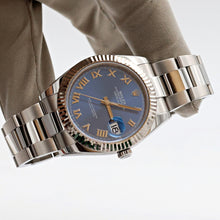 Charger l'image dans la galerie, Rolex Datejust ref. 126334 Blue Roman Dial Oyster bracelet - Full Set