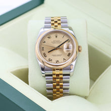 Charger l'image dans la galerie, Rolex Datejust ref. 116203 Champagne Roman Dial Jubilee Bracelet - Full Set