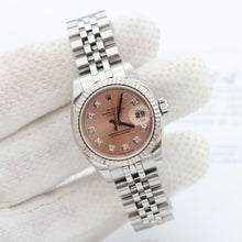 Charger l'image dans la galerie, Rolex Lady Datejust ref. 179174 Salmon Diamonds - Full set