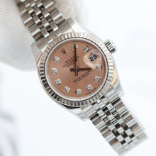 Cargar imagen en el visor de la galería, ON SALE: Rolex Lady Datejust ref. 179174 Salmon Diamonds - Full set